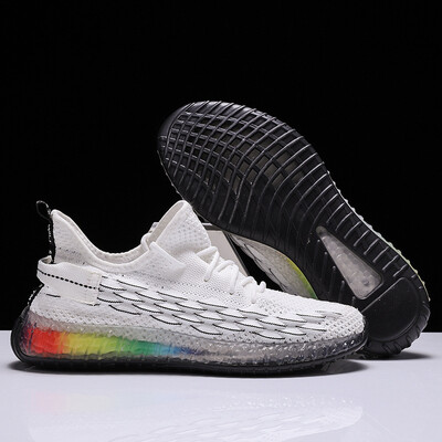 

Mens shoes fly woven mesh shoes mens casual sports shoes fashion tide shoes