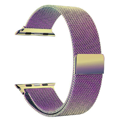 

38mm Stainless Steel Maganet Mesh Watch Band Strap Monochrome Replacement Wristband for Men Women for Apple Watch iWatch Series 1