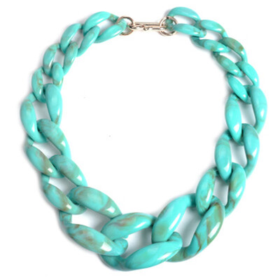 

Fashion Lady Jewelry Acrylic Chunky Statement Chain Bib Choker Pendant Necklace