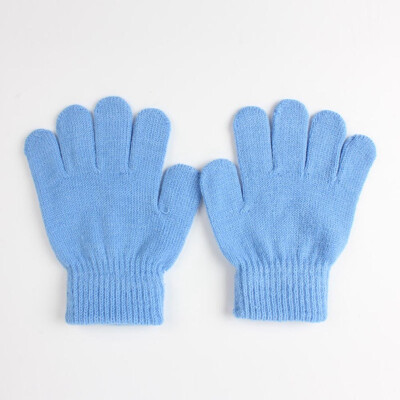 

Winter Warm Baby Gloves Children Knitted Stretch Mittens Kids Solid Girls Gloves Full Finger Glove Knitted Gloves