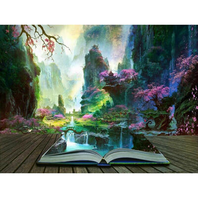 

5D DIY Full Drill Diamond Painting Landscape of the Book Cross Stitch Craft