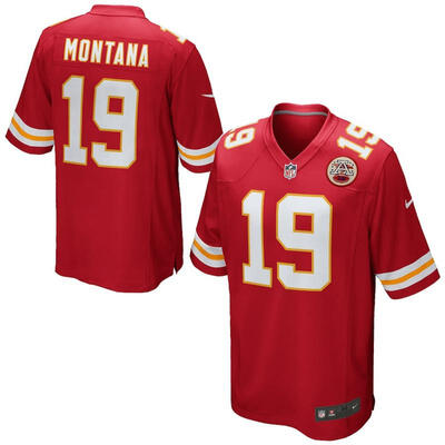 

Youth Football Jersey Kansas City Chiefs Joe Montana Red Retired Player Game Jersey