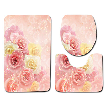 

〖Follure〗3pcs Non-Slip Bath Mat Bathroom Kitchen Carpet Doormats Decor