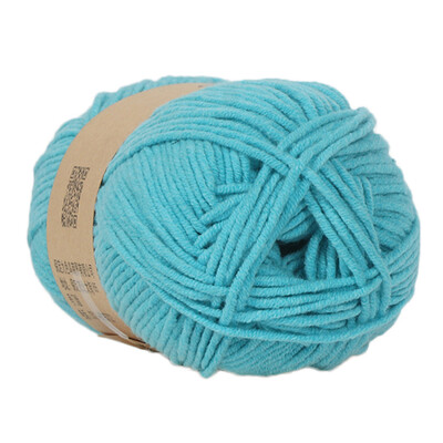 

Toponeto 1PC 50g Chunky Colorful Hand Knitting Baby Milk Cotton Crochet Knitwear Wool A