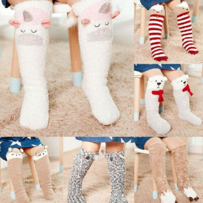 

Baby Children Girls Toddler Bow Socks Cotton Knee High Hosiery Tights Leg 1-5Y