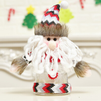 

Toponeto Christmas Candy Jar Santa Claus SnowmanElk Christmas Gift Desktop Window Decor