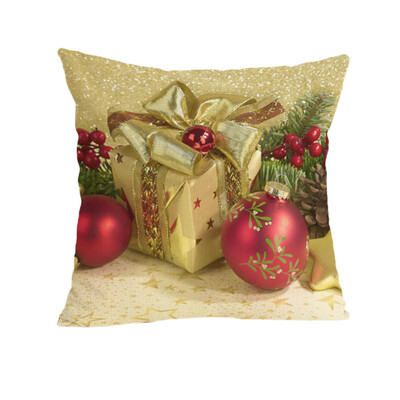 

Tailored Merry Christmas Pillow Cases Soft Sofa Cushion Cover Home Decor Pillow Core
