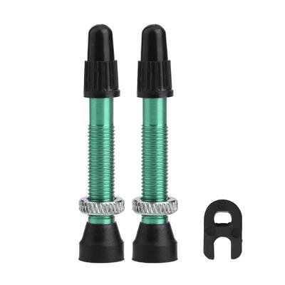 

1 Pair MTB Road Bike Bicycle Aluminum Tubeless Presta Valve Stems with Tool