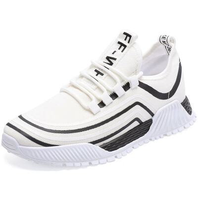 

2019 Fashion Men Casual Shoes Comfortable Breathable Non-leather Lightweight Shoes Spring Summer Lace Up Shoes Running Sneakers