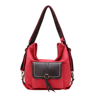

Tailored New ladies shoulder bag leisure Messenger bag canvas multi-purpose backpack RD