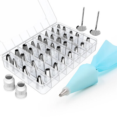 

42PC Cake Decorating Kit Supplies Set Tool Piping Tips Pastry Icing Bags Nozzles