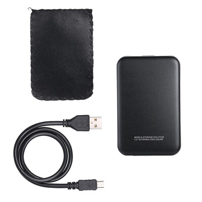 

25 Inch HDD Case USB20 to SATA HDD Converter Adapter External Case Hard Disk Drive Box External HDD EnclosureBlue