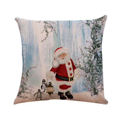 

Tailored Christmas Car Linen Cushion Cover Throw Pillow Case Sofa Bed Home Decor