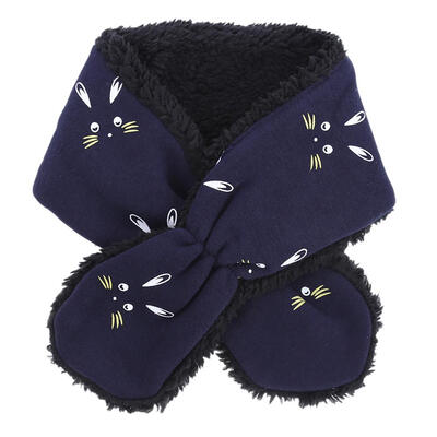 

Baby Scarf Thicken Fleece Rabbit Pattern Knitted Winter Warm Scarves