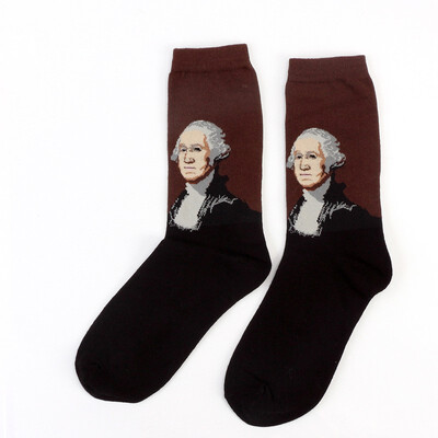 

Hot Starry Night Autumn Winter Retro Women Personality Art Van Gogh Mural World Famous Painting Male Socks Oil Funny Happy Socks