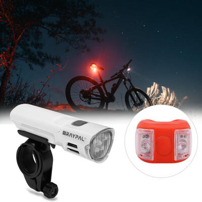 

Greensen Durable High Bright Bike Bicycle Front Light & LED Rear Lamp Cycling Accessory