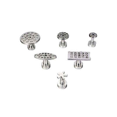 

6pcs Glue Tabs Paintless Dent Repair Aluminum Glue Puller Tabs Hail Removal Tabs Car Dent Remover Tools