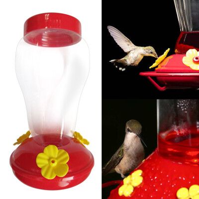 

JPGIF Wide Mouth Waist Hummingbird Feeder Free Nectar Patio Yard Window Bird Gift