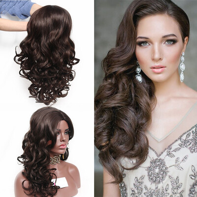 

〖Follure〗Womens Fashion Wig Black Synthetic Hair Long Wigs Wave Curly Wig