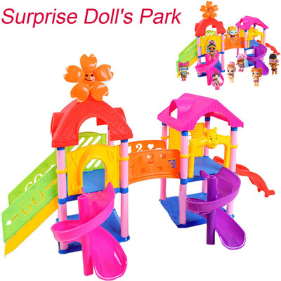 

YIWULAPrincess Doll House Game Big Slide Playset Gift Toy for LOL Surprise Doll
