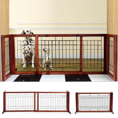 

Free-Standing Pet Gate- Light Weight Indoor Barrier for Small DogsCats Coffee Step Over Doorway Fence