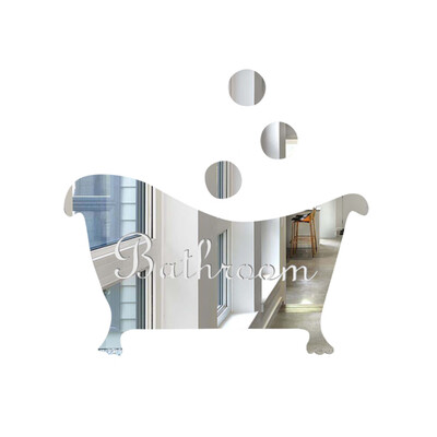 

〖Follure〗3D Mirror Sticker Funny Door Entrance Sign kids Men Women Bathroom DIY Wall