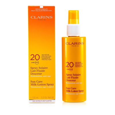 

CLARINS - Sun Care Milk-Lotion Spray Moderate Protection UVBUVA 20 150ml53oz