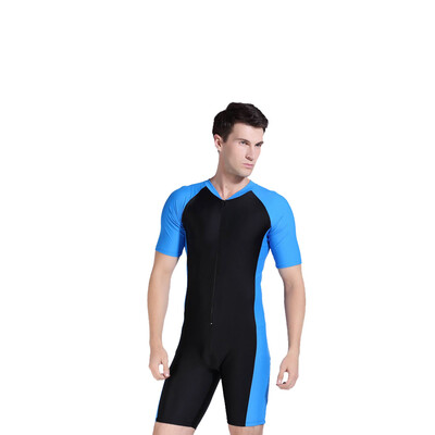 

Saidsome Man One Piece Short Sleeve 2mm Neoprene Conjoined Diving Suit Thin Wetsuit New diving suit diving water diving mask