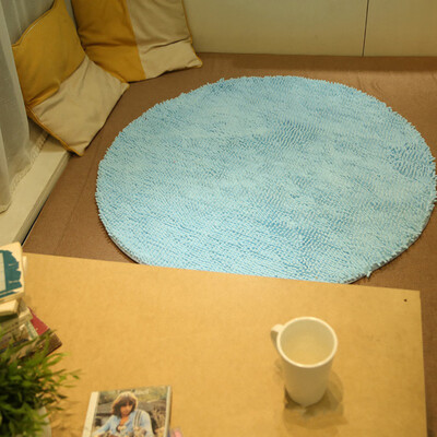 

Toponeto Non-slip Absorbing Durable Chenille Floor Mat Kitchen Bathroom Round 60x60CM