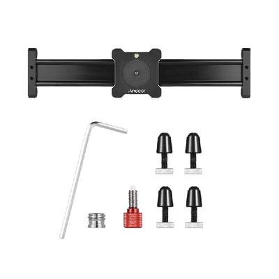 

Andoer 40cm157inch Aluminum Alloy Camera Video Slider Track Rail Stabilizer Max Load 132Lbs for Canon Nikon Sony DSLR Camera