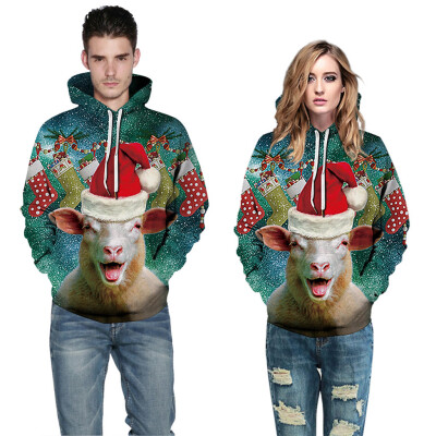 

Toponeto Women Me Christmas Fun Ugly 3D Print Long Sleeve Hoodie Coat Sport Casual Jacket