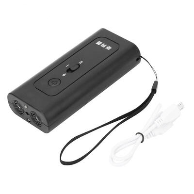 

Greensen Black Ultrasonic Dog Repeller Anti Barking Stop Bark Training Device with Charging Cable