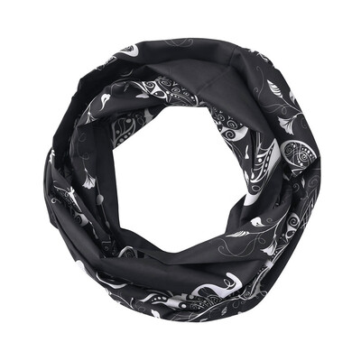 

Gobestart Women Print Winter Convertible Infinity Loop Scarf Zipper Pocket Scarves