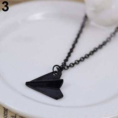 

Men\s Fashion Xmas Gift Jewelry Paper Plane Airplane Pendant Chain Charm Necklace