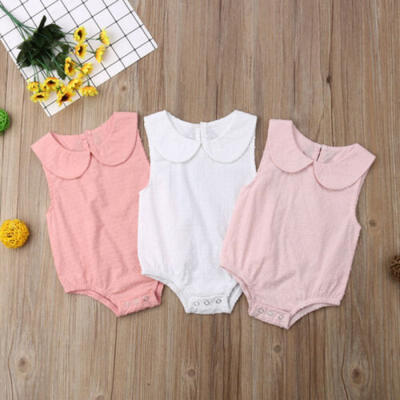 

Newborn Baby Girls Summer Sleeveless Romper Bodysuit Jumpsuit Outfits Sunsuit