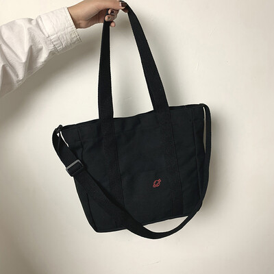 

Tailored Women Simple Stylish Shoulder Bag Large Capacity Canvas Messenger Bag