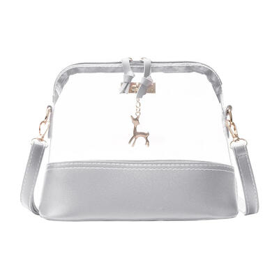 

Girls Transparent Deer Shoulder Messenger Handbags Women PVC Crossbody Bags