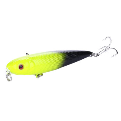 

8cm85g 3D Artificial Pencil Bait Reusable Topwater Floating Lure Fishing Accessories