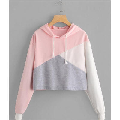 

Women Hoodies Jumper Sweatshirt Sweater Casual Crop Top Coat Sports Pullover NEW