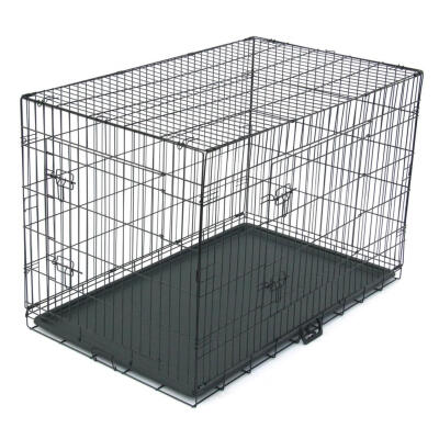 

48 inch Pet Kennel Cat Dog Folding Steel Crate Metal Wire Animals Playpen