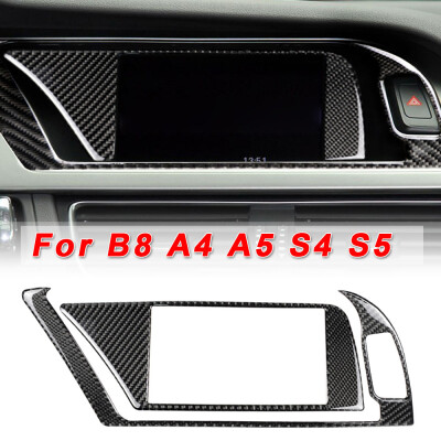 

Carbon Fiber Interior Navigation GPS Panel Cover Trim For B8 A4 A5 S4 S5