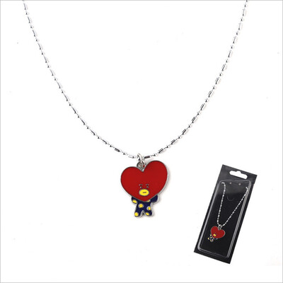 

KPOP BTS Bangtan Boys Cartoon Necklace Metal Alloy Jewelry Women Girl Student