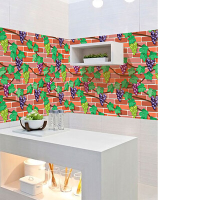 

〖Follure〗3D Wall Paper Brick Stone Rustic Effect Self-adhesive Wall Sticker Home Decor