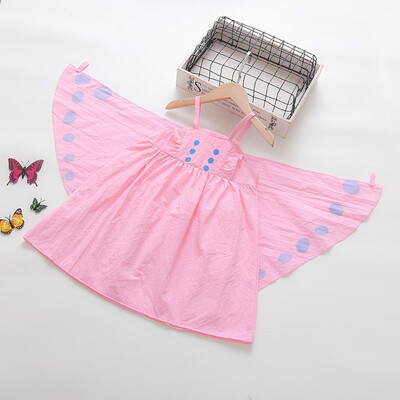 

Summer Toddler Baby Girls Sleeveless Butterfly Print Dress Cosplay Clothes