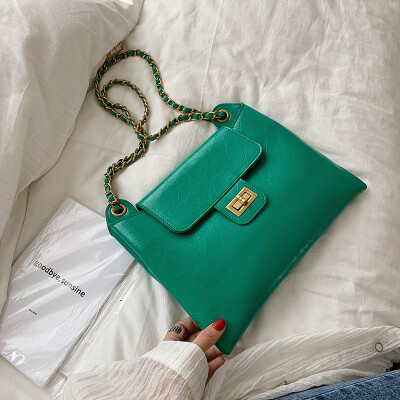 

Qiao Bani 2019 new European&American style fashion simple solid color chain bag shoulder diagonal tide handbags factory direct sales