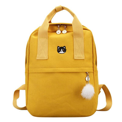 

Canvas Preppy Women Girls Backpacks Teen Vintage Shoulder School Bookbags
