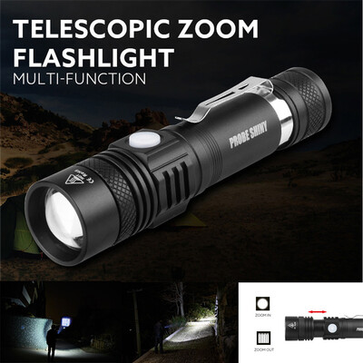 

Saidsome Tactical Police 5000LM Zoom XM- T6 LED 5Modes Flashlight Aluminum Torch flashlight lamp