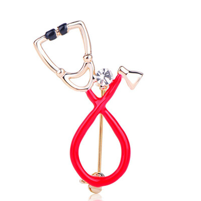 

Blucome Stethoscope Brooch Womens Fashion Medical Accessories 7227