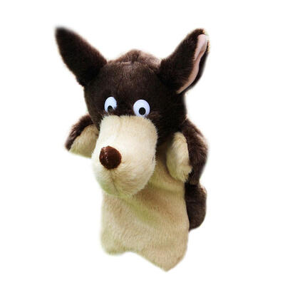 

New Wolf Hand Puppet Baby Kids Child Soft Doll Plush Toy Gift