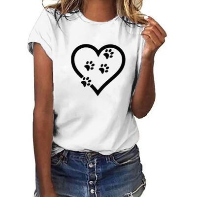 

Starmoon Women Summer Printing Pockets Short Sleeve Shirt Casual Tunic Tops Blouse